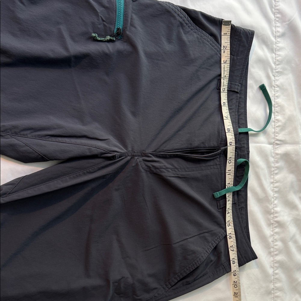 REI Charcoal Pants with Teal Highlights